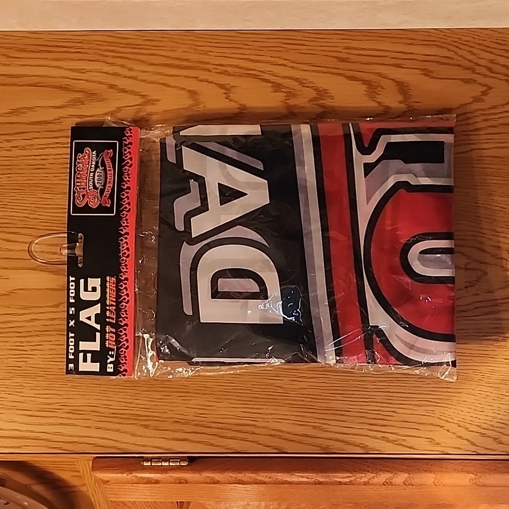 Sturgis Motorcycle  Rally 3ft x 5 ft Flag NWT
